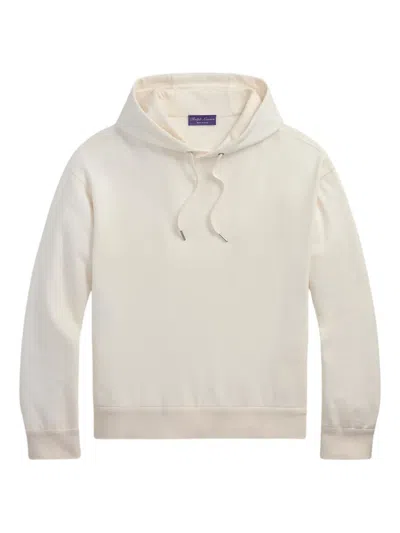 Ralph Lauren Drawstring Hoodie In White