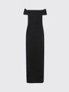 Ralph Lauren Adlar-short Sleeve-gown In Black