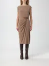 Ralph Lauren Dress Lauren  Woman Color Dove Grey In Gray
