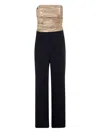 Ralph Lauren Jumpsuit Dress With Bow In Black