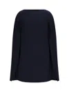 Ralph Lauren Mini Cape Dress In Blue