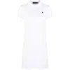 Polo Ralph Lauren Kleid Mit Zopfmuster In White