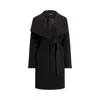 Ralph Lauren Drfr Crp 36 Lined Coat In Black