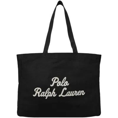 Ralph Lauren East West Tote Bag Black In Pink