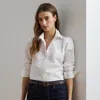 Ralph Lauren Easy Care Stretch Cotton Shirt In White