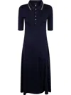 Ralph Lauren Lillianna Elbow Sleeve Day Dress In Black