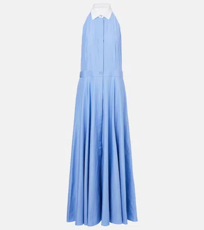 Ralph Lauren Cotton Maxi Dress In Blue