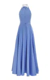 Polo Ralph Lauren Eldred Maxi Dress In Light Blue