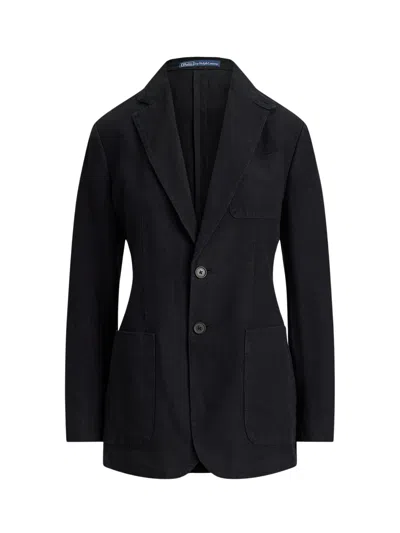 Ralph Lauren Elegant 100% Linen Coat For Women In Black