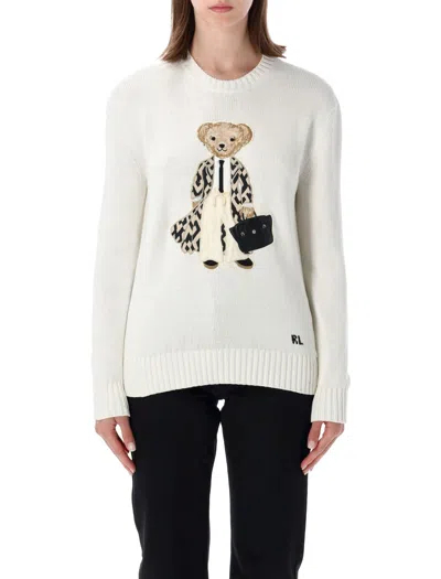 Ralph Lauren Elegant Silk Sweater For Women In White