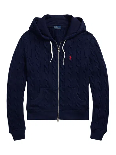 Ralph Lauren Elegant Women's Mini Cotton Sweater For Ss26 In Blue