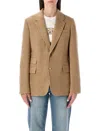 Ralph Lauren Collection Eli Basket-weave Tweed Jacket In Brown