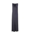 Ralph Lauren Cowl-neck Ring-detail Maxi Dress In Blue