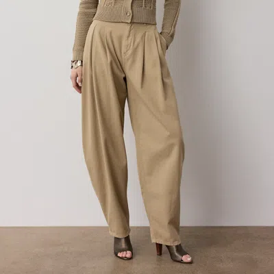 Ralph Lauren Ellen Cotton Denim Chino Pant In Icon Tan