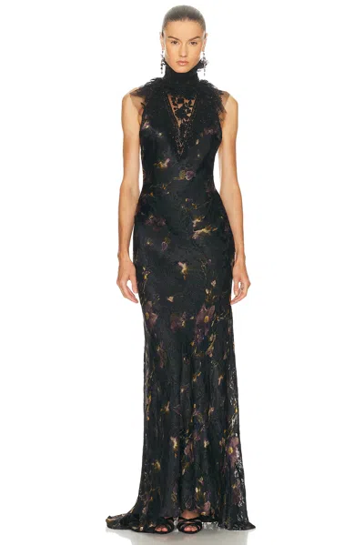 Ralph Lauren Ellen Gown In Multi