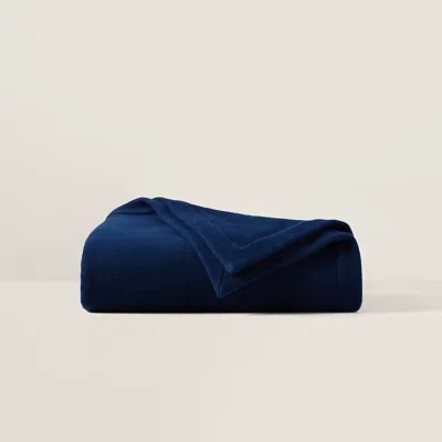 Ralph Lauren Ellerston Bed Blanket In Polo Navy In Blue