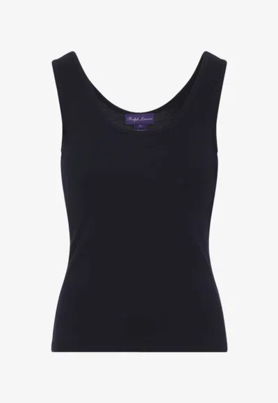 Ralph Lauren Ellis Sleeveless Tank Top In Black
