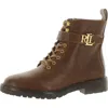 Ralph Lauren Elridge Womens Leather Lace-up Ankle Boots In Multi