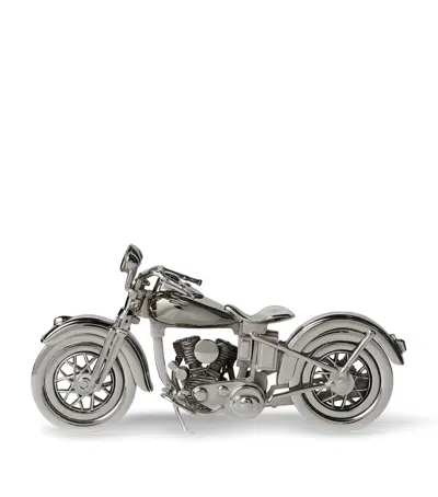 Polo Ralph Lauren Ely Motorcycle Ornament In Silver