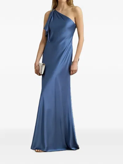 Ralph Lauren Elzira Gown-sleeveless-gown-hammered Charm In Black