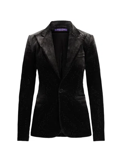Ralph Lauren Embellished Blazer In Black