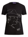 Ralph Lauren Embellished-graphic T-shirt In Black