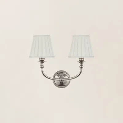 Ralph Lauren Embers Double Sconce In Silver