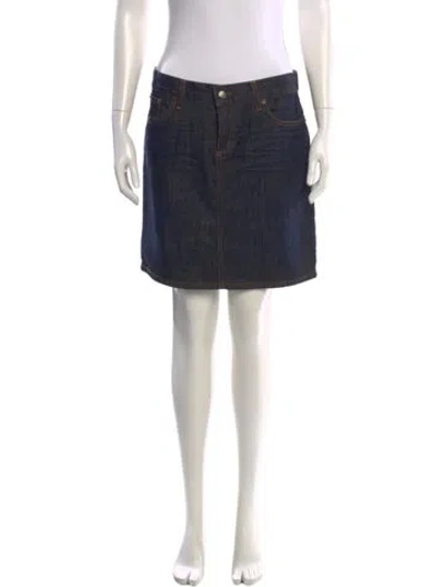 Pre-owned Ralph Lauren Embroidered Accent Mini Skirt W/ Tags In Black