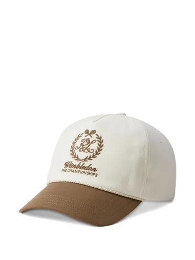 Ralph Lauren Embroidered Cap In Neutral