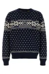 Polo Ralph Lauren Snowflake Cotton-cashmere Sweater In Blue