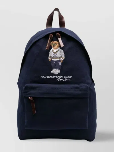 Ralph Lauren Embroidered Logo Backpack Front Pocket