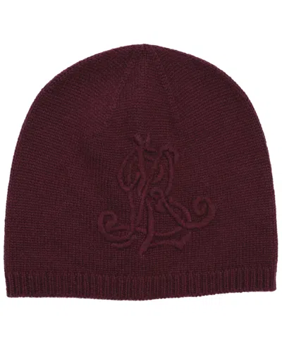 Ralph Lauren Embroidered Logo Hat In Burgundy