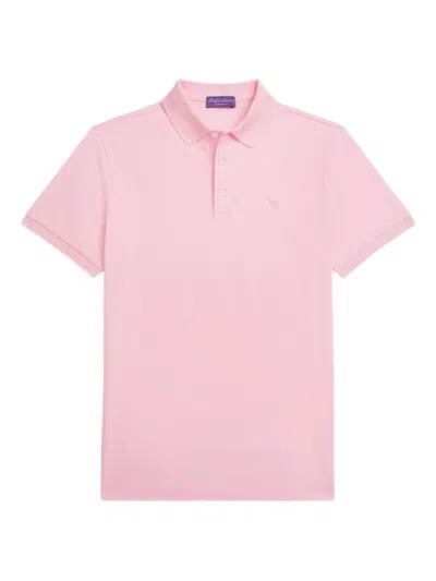 Ralph Lauren Embroidered-logo Polo Shirt In Pink