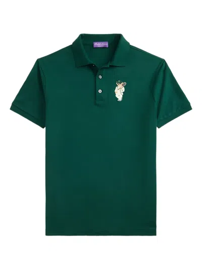 Ralph Lauren Embroidered-logo Polo Shirt In Green