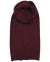 Ralph Lauren Embroidered Logo Scarf In Burgundy