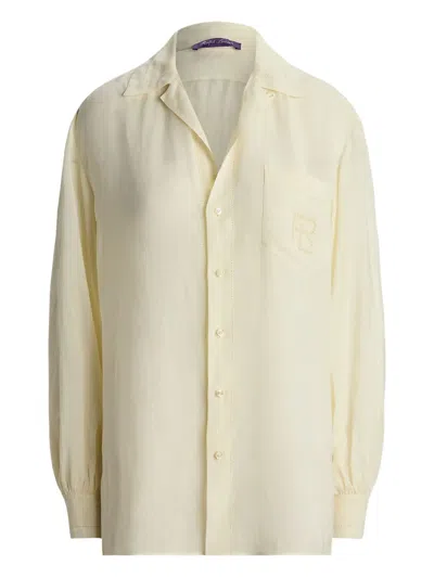Ralph Lauren Embroidered-logo Shirt In Neutral
