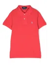 Polo Ralph Lauren Logo-embroidered Polo Shirt In Rot
