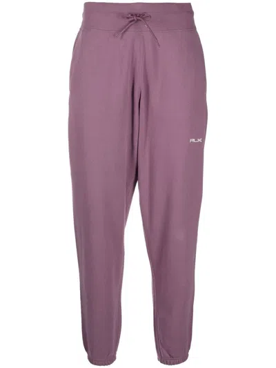 Polo Ralph Lauren Jogginghose Mit Logo-stickerei In Purple