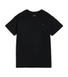 Polo Ralph Lauren Black Boys' Logo-embroidered Cotton-jersey T-shirt In Black