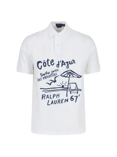 Ralph Lauren Embroidered Polo Shirt In White