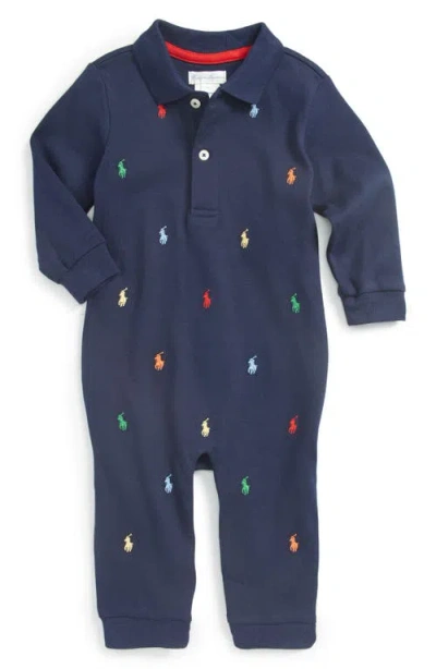 Ralph Lauren Babies'  Embroidered Romper