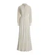 Ralph Lauren Seymour Embroidered Voile Day Dress In White