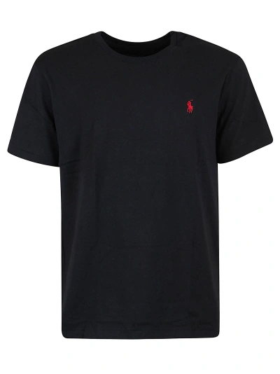 Ralph Lauren Embroidered T-shirt In Black