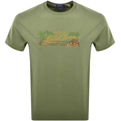Ralph Lauren Embroidered T Shirt Green