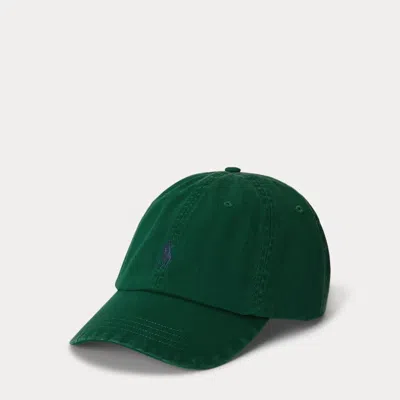 Ralph Lauren Embroidered Twill Ball Cap In Green