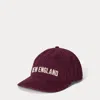 Ralph Lauren Embroidered Twill Ball Cap In Harvard Wine