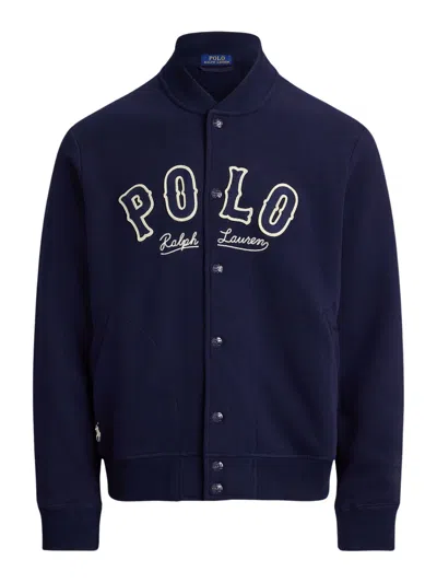 Ralph Lauren Embroidered Varsity Button-front Jacket In Animal Print