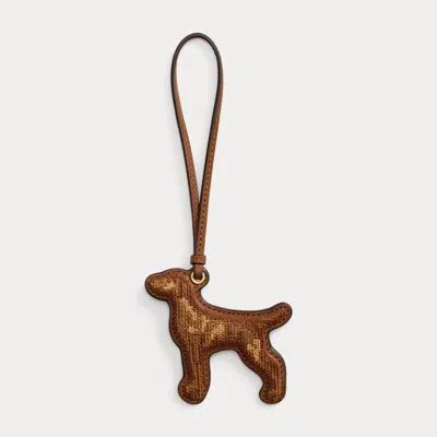 Ralph Lauren Embroidered Vizsla Charm In Lauren Tan