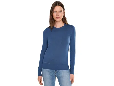 Ralph Lauren Embroidered-logo Cotton-modal Sweater Women's Sweater Inky Blue: Xl