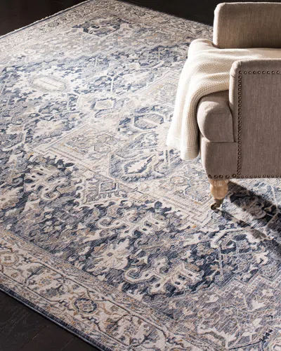 Ralph Lauren Emeril Power-loomed Rug, 5' X 8' In Navy